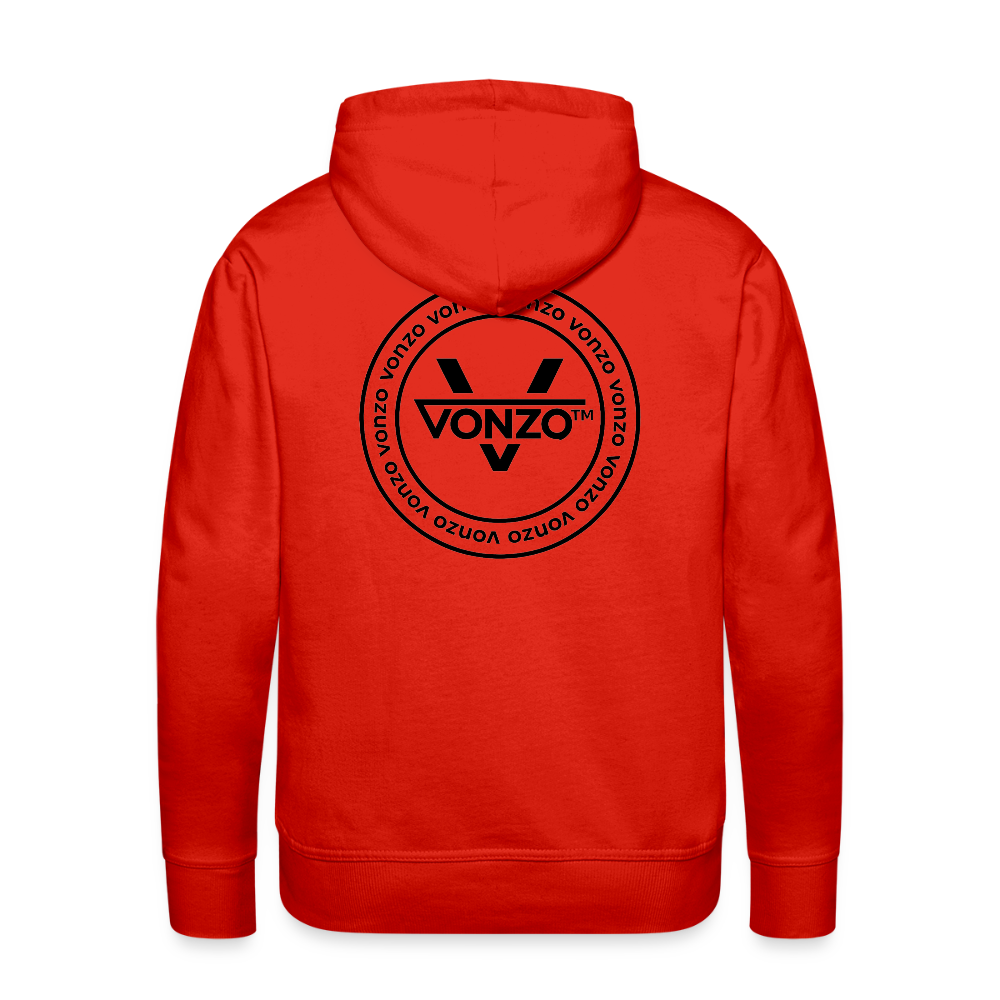 Sweat-shirt à capuche VONZO - rouge