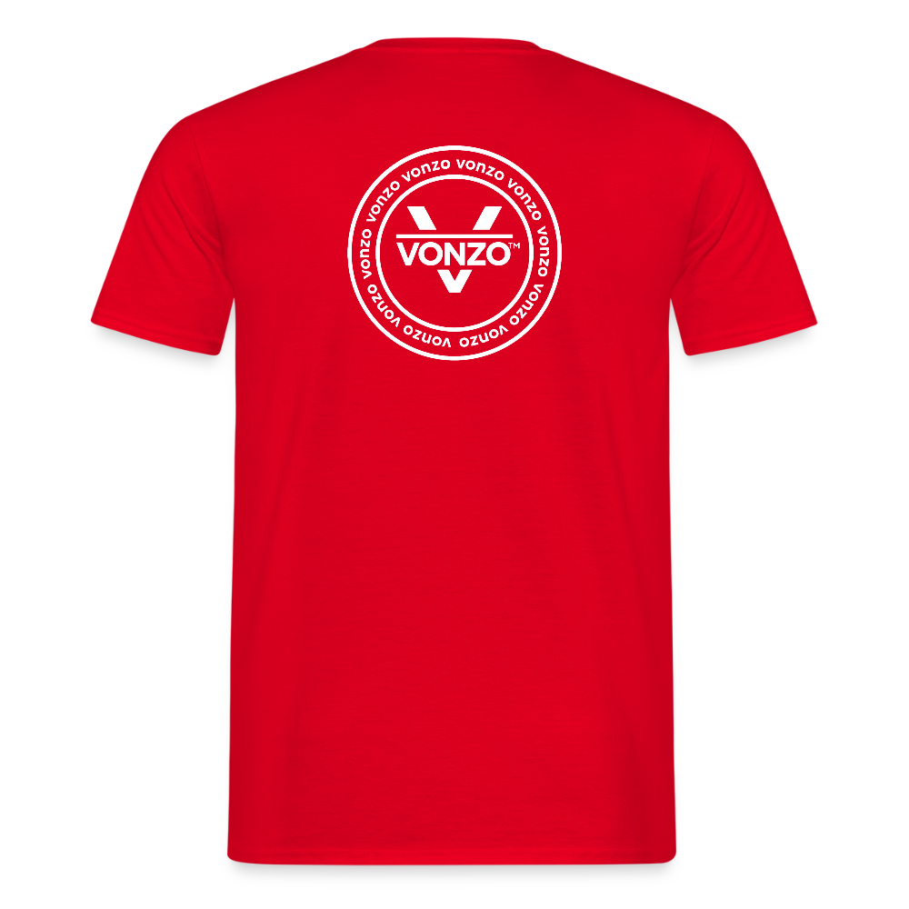 T-shirt Homme VONZO - rouge