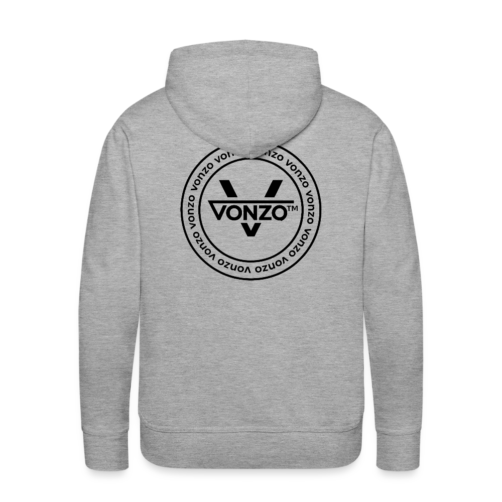 Sweat-shirt à capuche VONZO - gris chiné