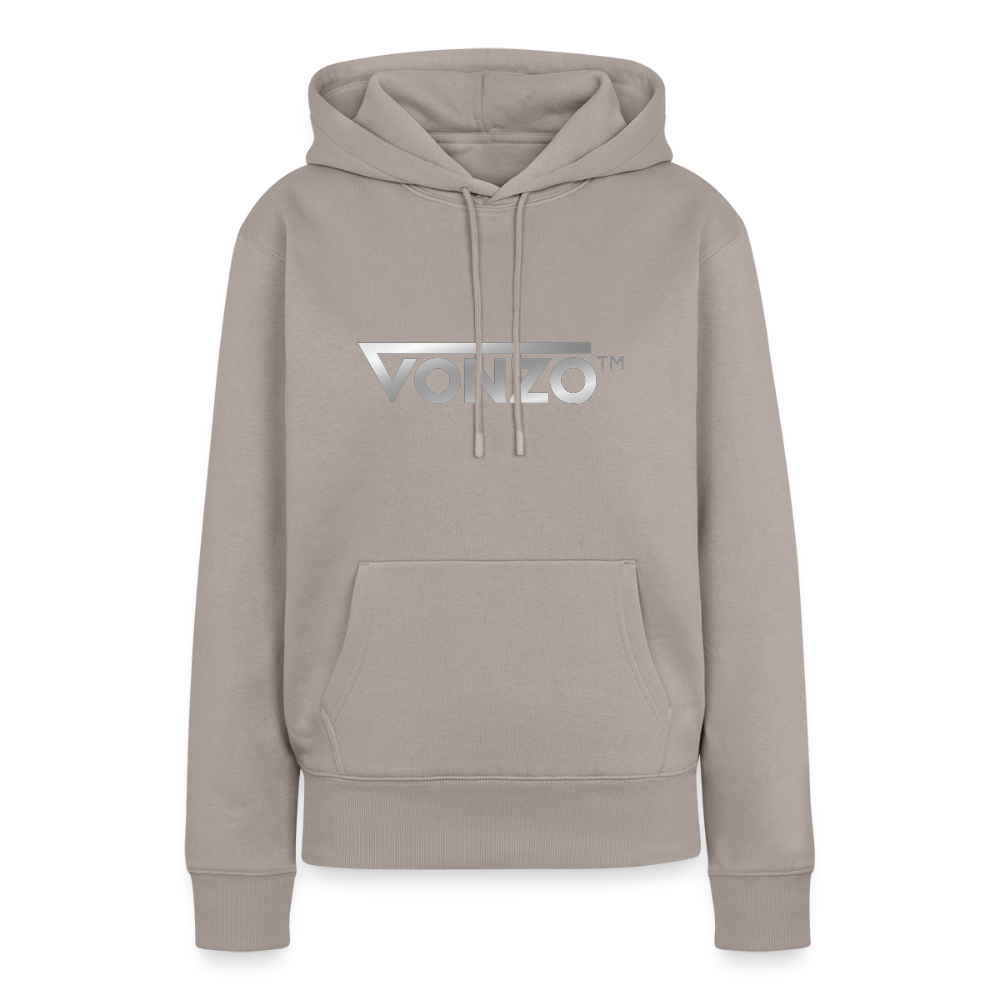 Sweat-shirt taupe VONZO™ avec logo argent.