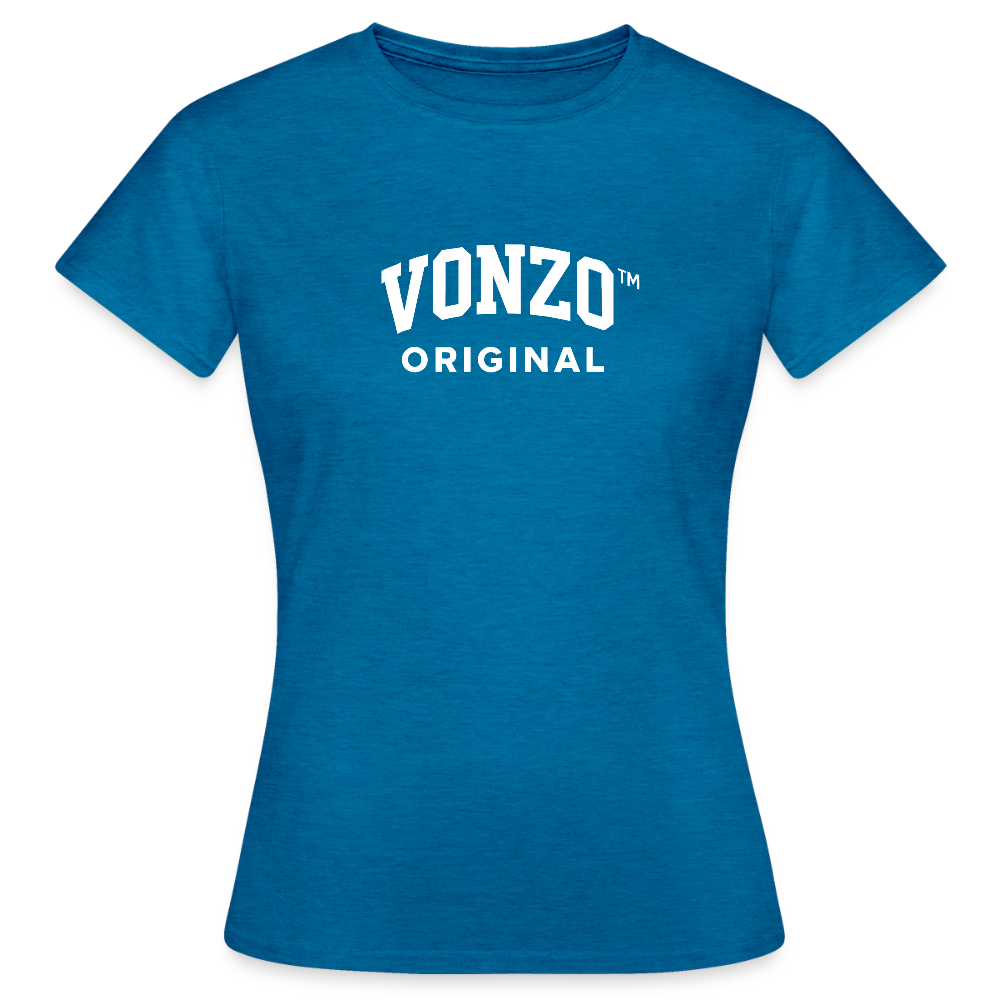 T-shirt Femme - bleu saphir antique chiné