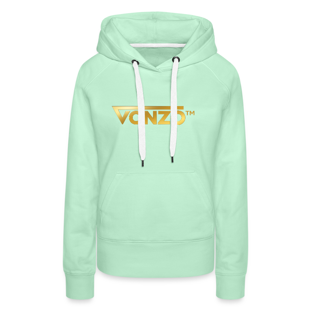 Sweat-shirt à capuche Premium - vert clair menthe
