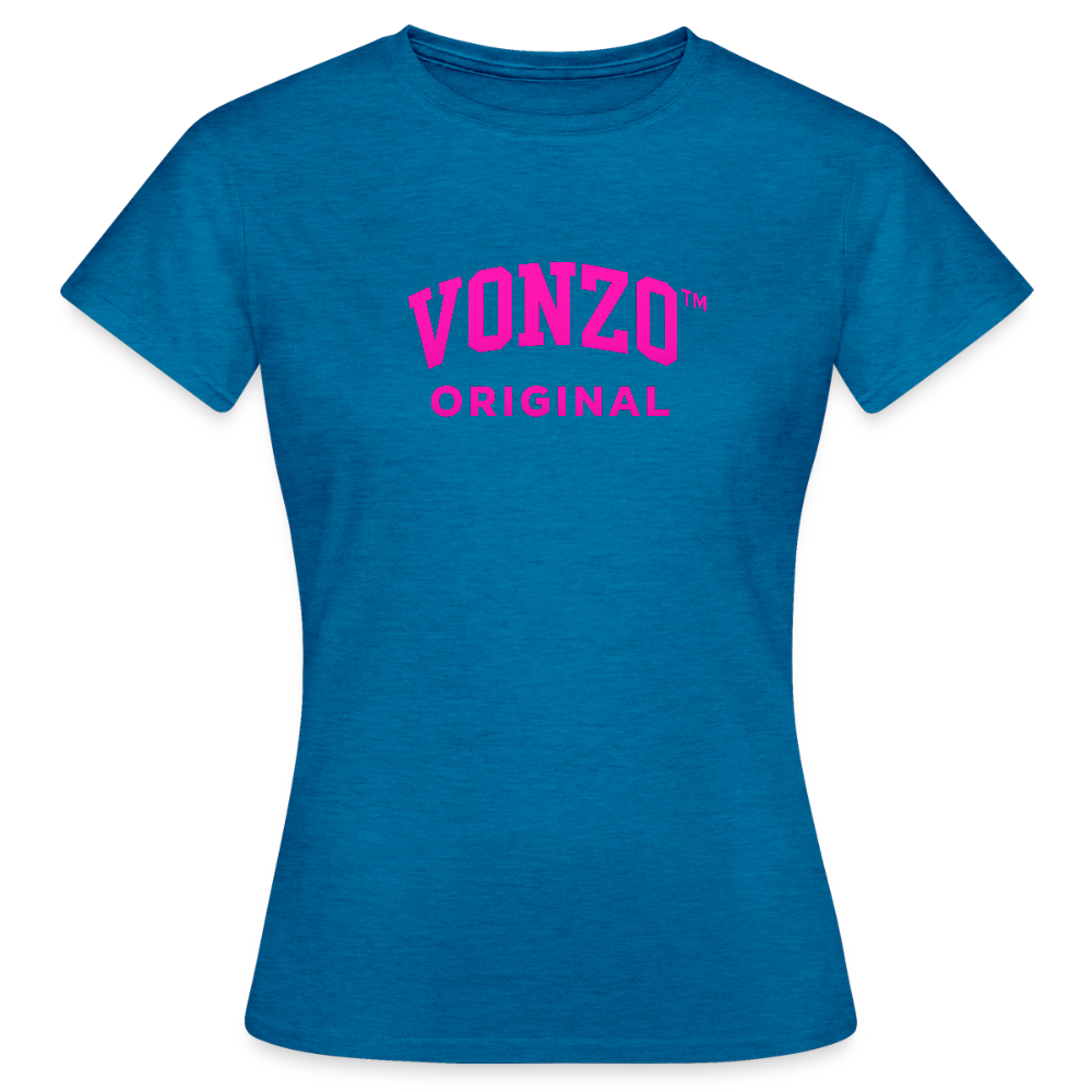 T-shirt Femme - bleu saphir antique chiné