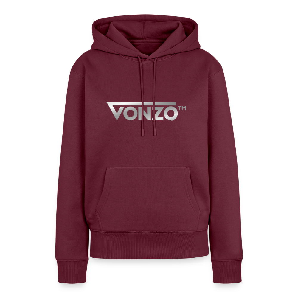 Sweat-shirt bourgogne VONZO™ avec logo argent.