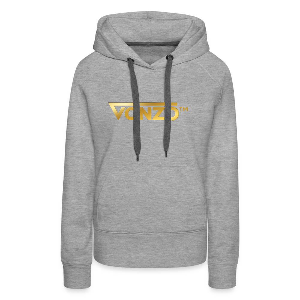 Sweat-shirt à capuche Premium - gris chiné