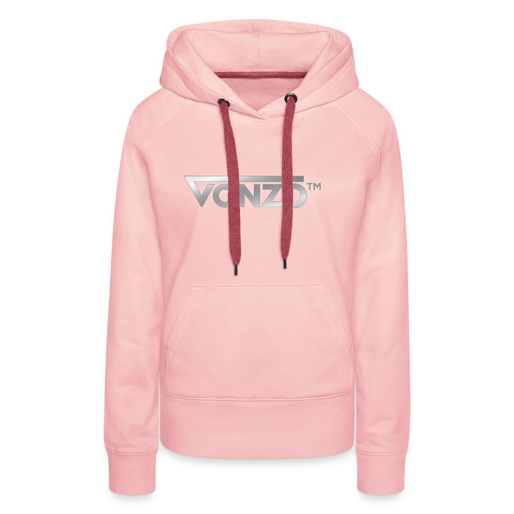 Sweat-shirt rose cristal VONZO™ avec logo argent.
