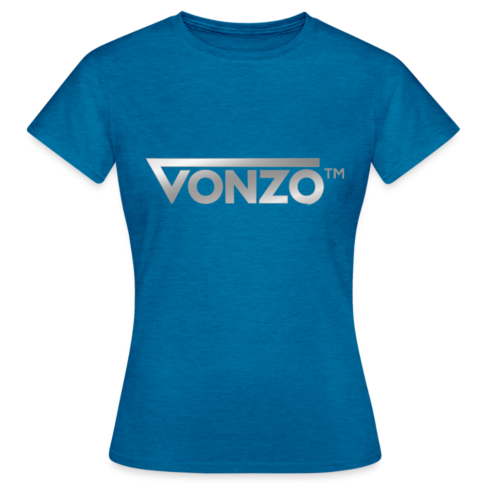 T-shirt Femme - bleu saphir antique chiné
