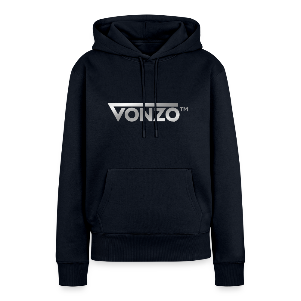 Sweat-shirt bleu marine VONZO™ avec logo argent.