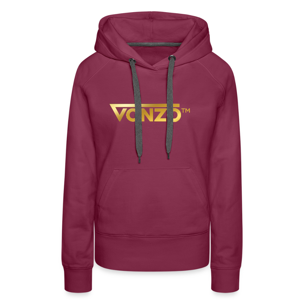 Sweat-shirt à capuche Premium - bordeaux