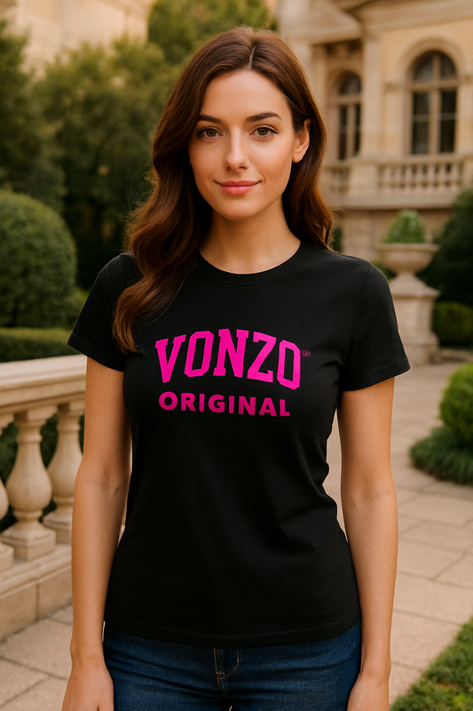 T-Shirt Femme VONZO™ ORIGINAL - Rose Fluo